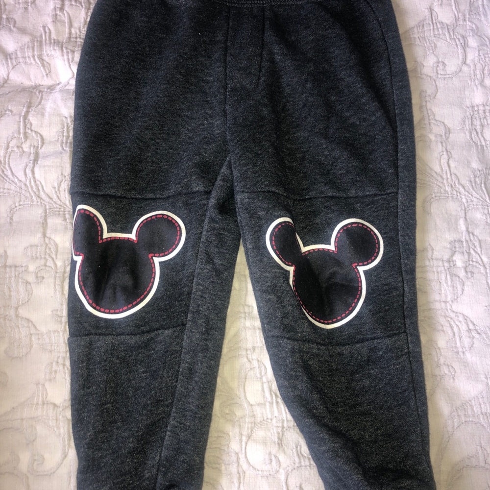 Mickey Mouse racers sweat pants size 2T gray